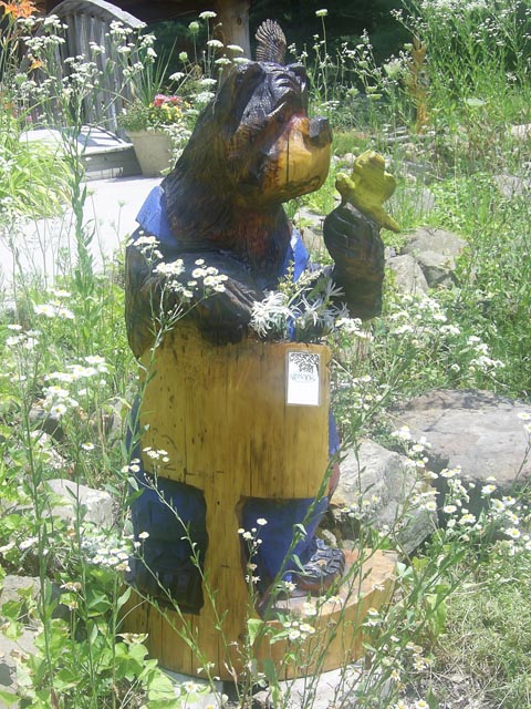 Sign Bear with Butterfly